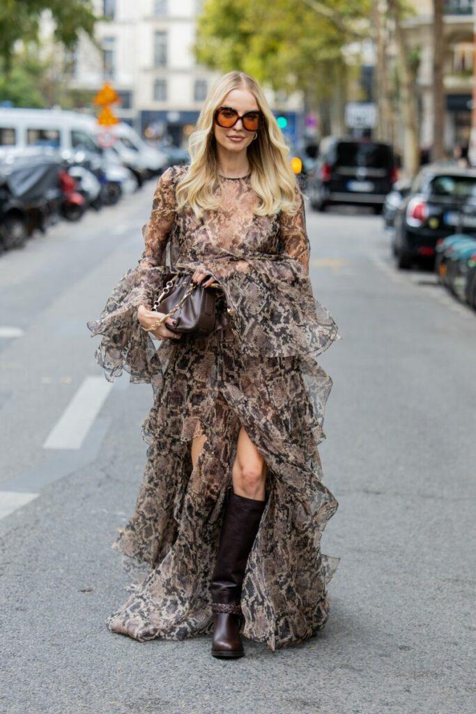 bőr csizma ruhával